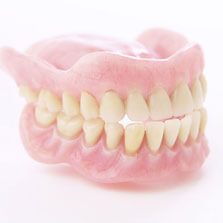 a set of dentures